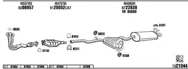 WALKER FI71018A Система випуску ОГ