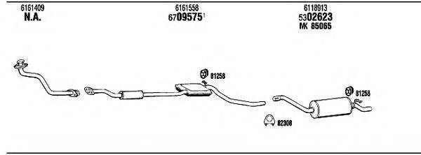 WALKER FO85014 Система випуску ОГ