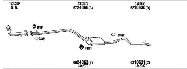 WALKER FOK16966AB Система випуску ОГ