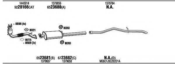 WALKER FOK23231A Система випуску ОГ