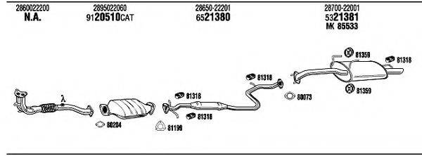 WALKER HYH04544BA Система випуску ОГ