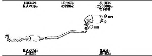 WALKER MAT16680 Система випуску ОГ