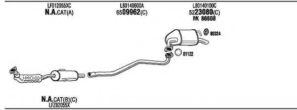 WALKER MAT16681 Система випуску ОГ