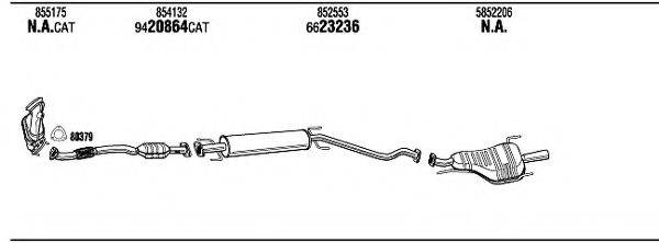 WALKER OP45360 Система випуску ОГ