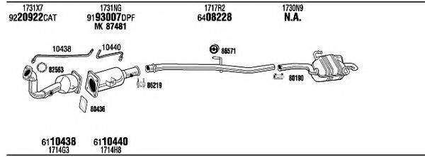 WALKER PEH16669BC Система випуску ОГ