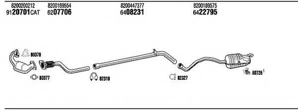 WALKER REH17734D Система випуску ОГ