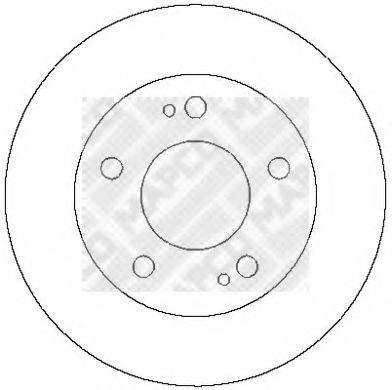 MAPCO 15252 гальмівний диск