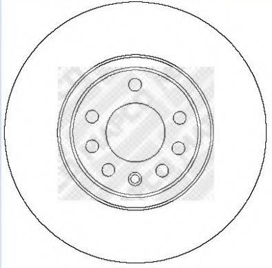 MAPCO 25709 гальмівний диск