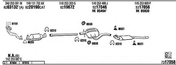 FONOS VW25056 Система випуску ОГ