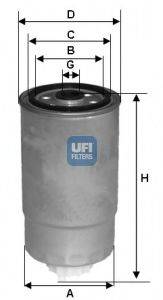 UFI 2435002 Паливний фільтр