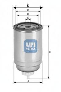 UFI 2439900 Паливний фільтр
