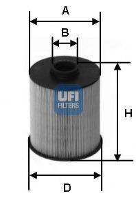 UFI 2600600 Паливний фільтр