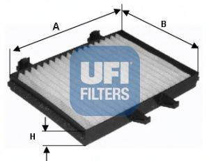 UFI 5312800 Фільтр, повітря у внутрішньому просторі