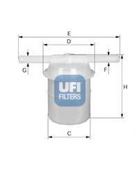 UFI 3100500 Паливний фільтр