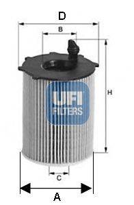 UFI 2512800 Масляний фільтр