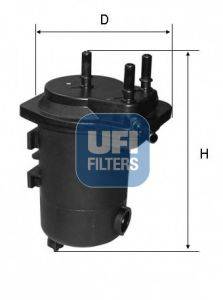 UFI 2409800 Паливний фільтр