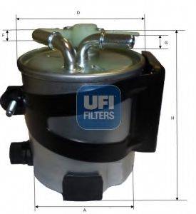 UFI 5541700 Паливний фільтр