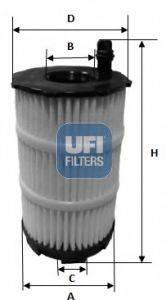 UFI 2514300 Масляний фільтр