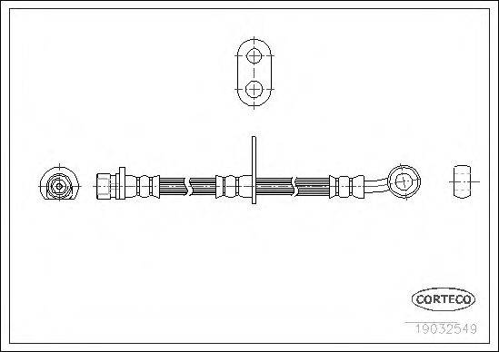 CORTECO 19032549 Гальмівний шланг
