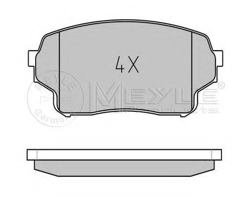 MEYLE 0252430115W Комплект гальмівних колодок, дискове гальмо