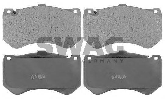 SWAG 10116143 Комплект гальмівних колодок, дискове гальмо