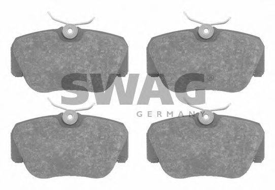 SWAG 10916061 Комплект гальмівних колодок, дискове гальмо