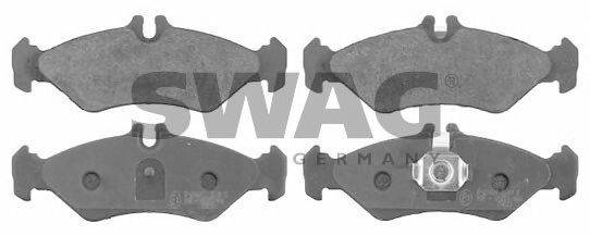 SWAG 10916162 Комплект гальмівних колодок, дискове гальмо