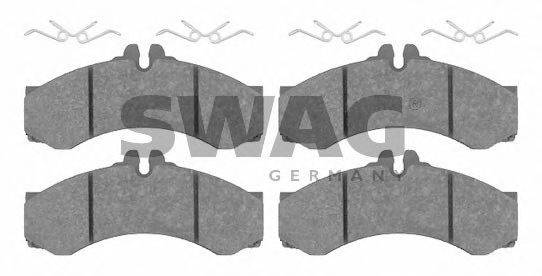 SWAG 10916164 Комплект гальмівних колодок, дискове гальмо