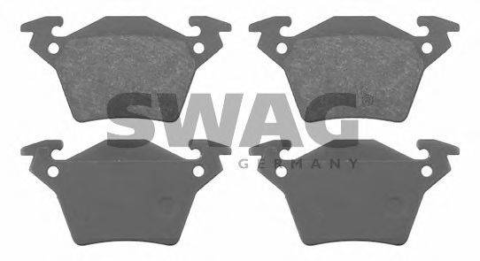 SWAG 10916255 Комплект гальмівних колодок, дискове гальмо