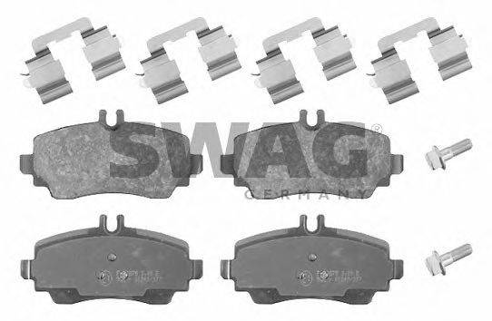 SWAG 10916374 Комплект гальмівних колодок, дискове гальмо