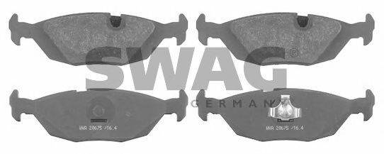 SWAG 20916141 Комплект гальмівних колодок, дискове гальмо