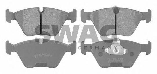 SWAG 20916349 Комплект гальмівних колодок, дискове гальмо