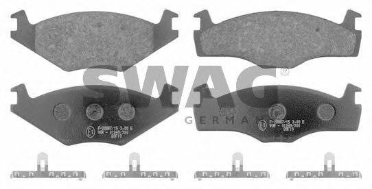 SWAG 30916076 Комплект гальмівних колодок, дискове гальмо