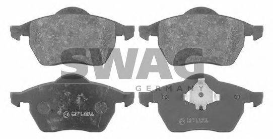SWAG 30916280 Комплект гальмівних колодок, дискове гальмо