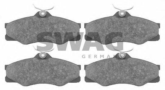 SWAG 30916298 Комплект гальмівних колодок, дискове гальмо