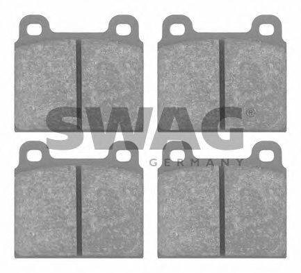 SWAG 30916300 Комплект гальмівних колодок, дискове гальмо