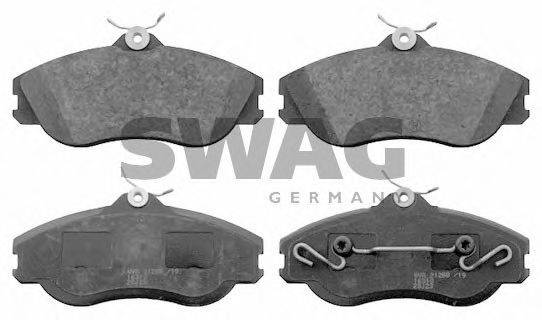 SWAG 30916310 Комплект гальмівних колодок, дискове гальмо
