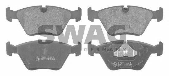 SWAG 30916312 Комплект гальмівних колодок, дискове гальмо