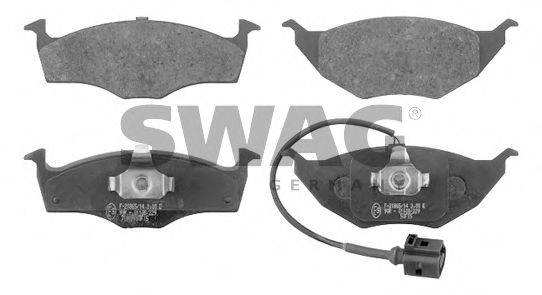 SWAG 30916620 Комплект гальмівних колодок, дискове гальмо