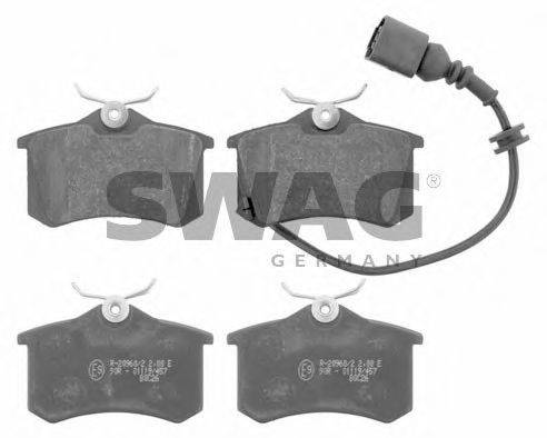 SWAG 30916639 Комплект гальмівних колодок, дискове гальмо