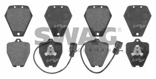 SWAG 30916999 Комплект гальмівних колодок, дискове гальмо