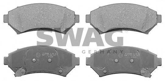 SWAG 40116156 Комплект гальмівних колодок, дискове гальмо