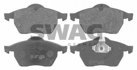 SWAG 40916107 Комплект гальмівних колодок, дискове гальмо