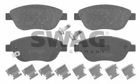SWAG 40916630 Комплект гальмівних колодок, дискове гальмо