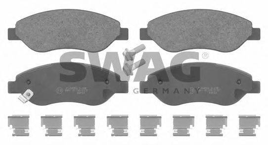SWAG 40916698 Комплект гальмівних колодок, дискове гальмо