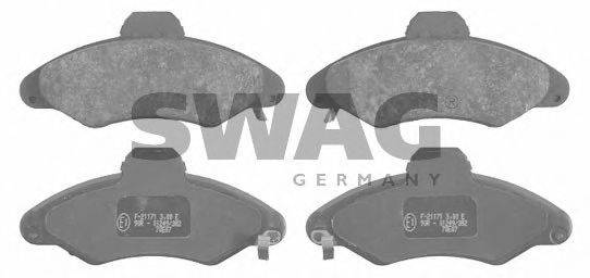 SWAG 50916039 Комплект гальмівних колодок, дискове гальмо