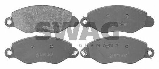 SWAG 50916424 Комплект гальмівних колодок, дискове гальмо