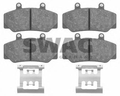 SWAG 55916211 Комплект гальмівних колодок, дискове гальмо