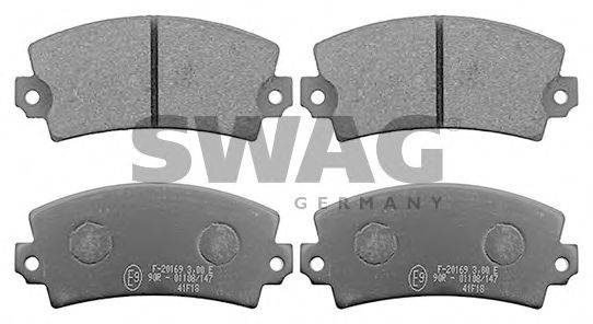 SWAG 60116179 Комплект гальмівних колодок, дискове гальмо