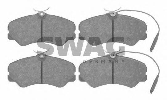 SWAG 62916049 Комплект гальмівних колодок, дискове гальмо